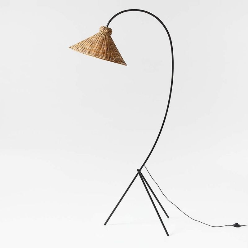 ~/Contemporary Steel Floor Lamp
